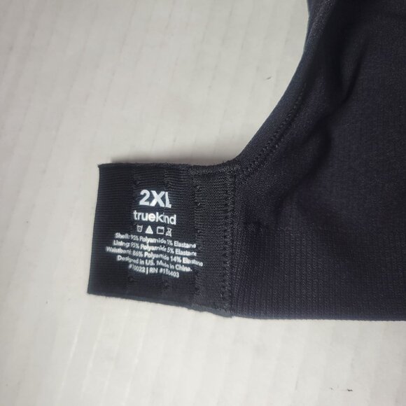 Truekind Black Daily Comfort Wire Free Shaper Bra #10022 Size 2X - Picture 4 of 4